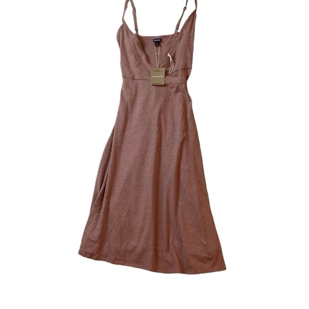 NWT Patagonia Wear With All Dress Wrap Evening Mauve Dress Size S - Picture 7 of 15